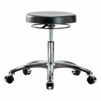 Cleanroom Stool: Polyurethane, Ht Range 16 1/2 in to 21 1/2 in, 12 1/2 in Seat Wd, 13 in Seat Dp (MPN BR-CLR-PDHSO-CR-CC). Key specifications — Brand: APPROVED VENDOR; Foot Support: No; Base Material: Aluminum; Clean Room Class: ISO 4; ESD-Safe: Not ESD Safe; Number of Casters: 5.