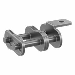 TSUBAKI Attachment Link: For Std Roller Chains, A-1, 80, Double Strand, 1 in Pitch, Steel, Plain (MPN 80-2A1CL). Key specifications — attr305132: Attachment; attr305112: TSUBAKI.