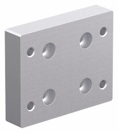 Base Plate: 15 Series, Aluminum, 3 in x 3/4 in x 3 3/4 in, Drop-In, Quad, Adj (MPN 2420). Key specifications — Includes Fasteners: No; Mounting Type: Drop-In; System of Measurement: Inch; Finish: Anodized; Brand: 80/20; Material: Aluminum; Product Type: Flange Mount Caster Base Plate; Adjustable: Yes.