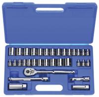 WESTWARD Socket Wrench Set: 3/8 in Drive, 33 Piece, 12-Point, Metric/SAE (MPN 6XZ84). Key specifications — attr1224269: 3/8 in; attr1204638: Drive Tools Included; attr1204650: 1/4 in to 7/8 in; attr1204673: Socket Bits Not Included; attr1204681: Wrenches Not Included; attr1204688: WESTWARD; attr1206170: Drive Tools.