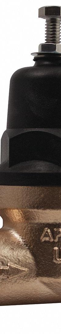 APOLLO Water Pressure Reducing Valve: Solder x Solder, 1 in Pipe Size, Bronze, 15 psig to 75 psig (MPN 36ELF12501S). Key specifications — Brand: APOLLO; Low-Lead Compliance: Low-Lead Compliant.