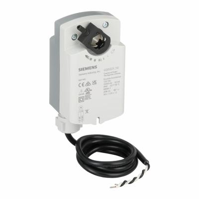 Siemens Actuator: Dampers/Economizers, On/Off, Spring Return, 20 in-lb, 120V AC - Fail-Safe Actuators with Spring Return