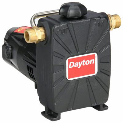 Dayton Utility Pump: 115V AC, 118 ft Max head, NPT Intake, 3/4 in Hose, 20 ft Cord Lg - Electric Centrifugal Utility Pumps