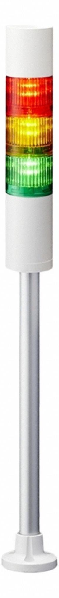 PATLITE Tower Light Assembly: 3 Tier, Sounder Tier Included, IP54, Amber/Green/Red, Direct Wire (MPN LR5-302PJBW-RYG). Key specifications — Manufacturer Part Number: LR5-302PJBW-RYG; Brand: PATLITE; Operating Voltage: 24V DC; Light Tier Color: Amber.