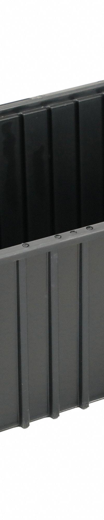 LEWISBINS Divider Box: 0.6 cu ft - Plastic ESD Static-Control Divider Boxes