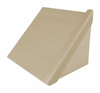BIRD BARRIER Bird Slide End Cap: Plastic, 8 1/2 in Ht, 6 in Wd, 5 ft Lg, Beige, Heavy - Bird Control Slide End Caps