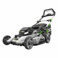 EGO Battery-Powered Lawn Mower Kit: Push, 21 in Cutting Wd, Bag/Mulch/Side Discharge Location, 56 V (MPN LM2135). Key specifications — Run Time: 65 min; Battery Platform: 56V ARC Lithium™; Deck Material: Polycarbonate; Brand: EGO; Speed Settings: None; Filter - Kit Contents: Battery Included; Power Source: Battery-Powered.