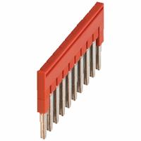 SCHNEIDER Bridge: Red (MPN NSYTRAL210). Key specifications — Compatible Manufacturer Model Number: NSYTRP22; Compatible with Product Type: TRH IDC Terminal Block; Brand: SCHNEIDER.