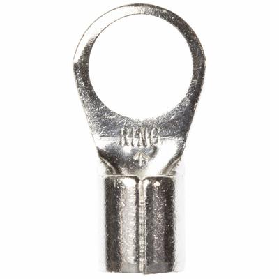 3M Ring Terminal: Bare, 1/2 in Stud Size, 4 AWG to 4 AWG Wire Sizes, 1,000 V - Non-Insulated Ring Terminals