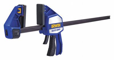 IRWIN Bar Clamp: Full-Faced / Flat, 24 in Max Jaw Opening, 9 1/4 in to 32 7/8 in - Dual-Function Trigger Clamps & Spreaders