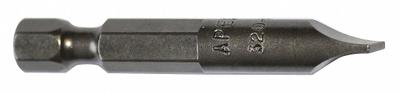 APEX Power Bit: Power Bit, Slotted Head, Imperial, 10F-12R Bit Industry Size - Impact Bits