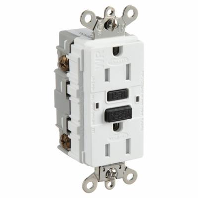 HUBBELL GFCI Receptacle: Duplex, 5-15, White, GFCI, 125V AC, 15 A, 2 Pole / 3 Wire (MPN GFSG5262W) - General Purpose Receptacles