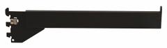 ECONOCO Straight Arm: Single, 1 in Slot Spacing, 1/2 in Slot Lg, 1/4 in x 12 in x 1 in, Matte, Black (MPN RDW12/MAB). Key specifications — Product Type: Rectangular Faceout; Color: Black; For Display Type: Single Slotted Standards; Material: Steel; Duty Rating: Heavy Duty; Brand: ECONOCO; Finish: Matte; Mounting Type: Hanging.