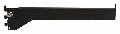 ECONOCO Straight Arm: Single, 1 in Slot Spacing, 1/2 in Slot Lg, 1/4 in x 12 in x 1 in - Face-Out Hangrails for Slotted-Standard Shelving