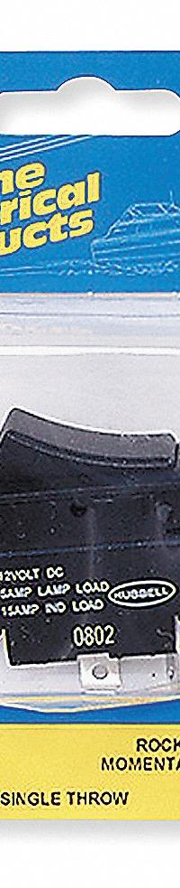 HUBBELL WIRING DEVICE-KELLEMS Marine Rocker Switch: 2 Positions, SPST, On/Off (MPN MR11SP). Key specifications — Brand: HUBBELL WIRING DEVICE-KELLEMS.