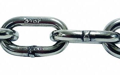 PEWAG Straight Chain: 5/16 in Chain Trade Size - Corrosion-Resistant Grade-30 Load-Securing Chains