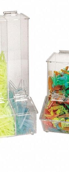 Bin: 6 5/8 in Overall Wd, 8 1/2 in Overall Ht, 8 1/2 in Overall Lg, Acrylic, Clear, Lab Consumables (MPN HS23403). Key specifications — Material: Acrylic; Mounting Location: Benchtop; Color: Clear; Product Type: Storage Bin; Total Holding Capacity: Lab Consumables; Brand: HEATHROW SCIENTIFIC.
