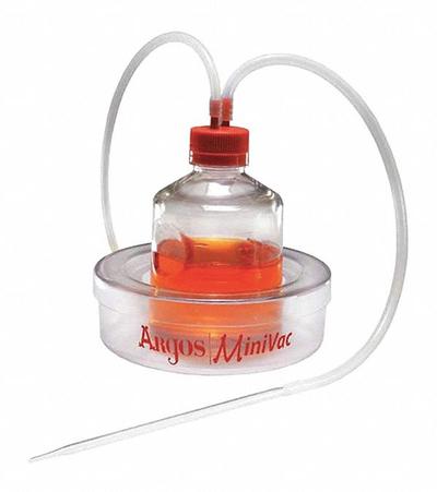 ARGOS TECHNOLOGIES Aspiration System: 1 L Capacity, 53 mL/sec Flow Rate - Max, 625 mbar, -275 mbar - Lab Aspirator Pumps