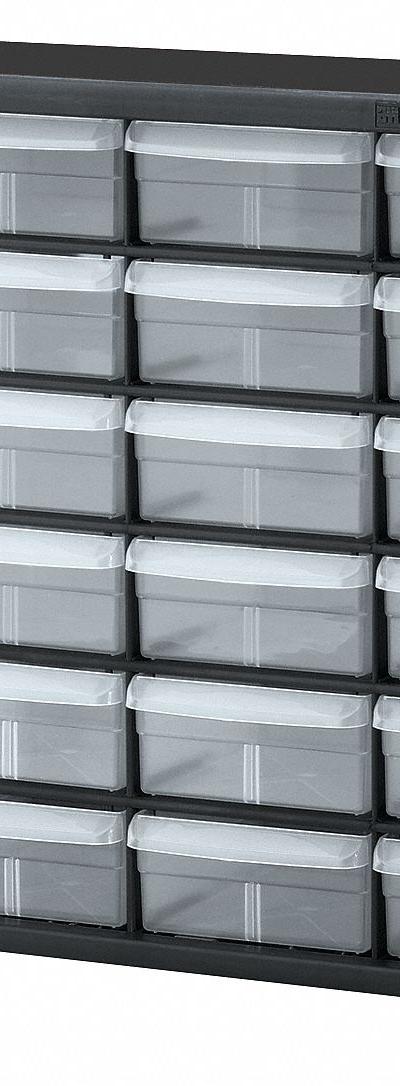 AKRO-MILS Drawer Bin Cabinet: 20 in x 6 1/2 in x 15 3/4 in - Plastic Small Parts Drawer Cabinets