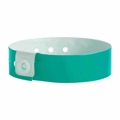ID Wristband: No Legend, 10 in Overall Lg, 3/4 in Overall Wd, Vinyl, Blue - Security Wristbands