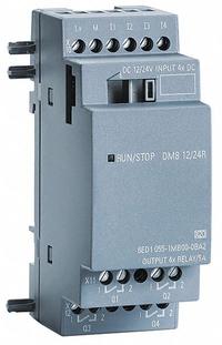 SIEMENS Input/Output Module: (4) Relay In, (4) Relay Out (MPN 6ED10551MB000BA2). Key specifications — Manufacturer Part Number: 6ED10551MB000BA2; Power Required: 12/24 V; Product Type: Input/Output Module; Number and Type of Outputs: (4) Relay; Number and Type of Inputs: (4) Relay.