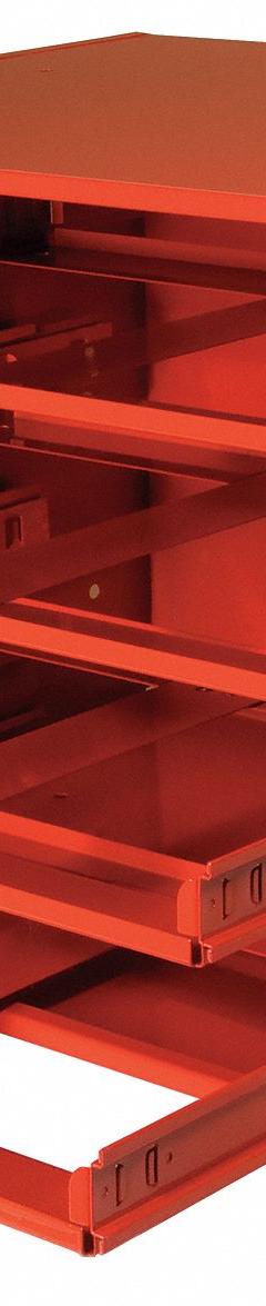 Sliding Drawer Cabinet Frame: 20 in x 15 3/4 in x 15 in, For 4 Drawers, Red, Glide (MPN 303-17-S1157). Key specifications — Cabinet Color: Red; Stackable: Yes; Brand: DURHAM MFG.