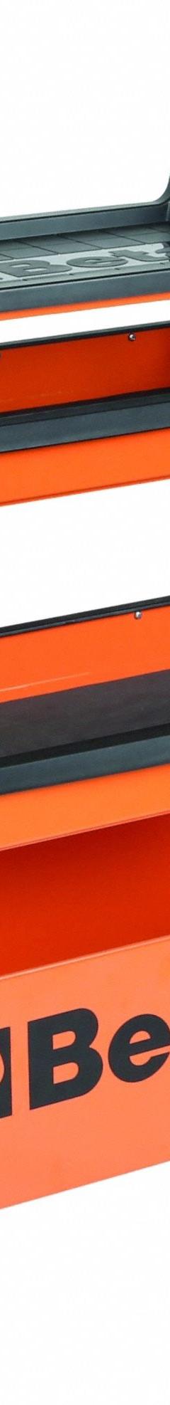 BETA Tool Utility Cart: Orange / Orange Drawer, 39 in Wd, 15 3/8 in Dp, 27 1/2 in Ht, No Lid, Keyed (MPN C27 S). Key specifications — attr1116772: BETA; attr1116768: Keyed.