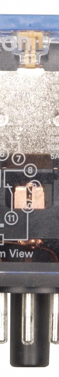 OMRON General Purpose Relay: Socket Mounted, 10 A Current Rating, 12V DC, 3PDT, 11 Pins/Terminals (MPN MKS3PIDC12). Key specifications — Brand: OMRON; Base Type: Octal; Mounting Style: Plug-In; Pin Shape: Round; Electrical Connection: Plug-In; Manufacturer Part Number: MKS3PIDC12; Operating Current: 5 A at 30V DC (Resistive Load); Series: MK-S Series.