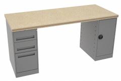 TENNSCO Workbench: Fixed Ht, Shop Top, 72 in x 30 in, 1,500 lb Overall Load Capacity, Gray (MPN MWB-4-3072C). Key specifications — Brand: TENNSCO.