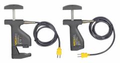 FLUKE Pipe Clamp Temperature Probe: -20°F to 300°F /-29°C to 149°C, ±1.9°C/±3.4°F, Type K, Clamp Tip (MPN 80PK-18). Key specifications — Brand: FLUKE; Accuracy: ±1.9 °C; Handle Type: Straight.
