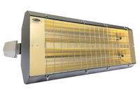 FOSTORIA Infrared Quartz Electric Heater: 7300 W Watt Output, 480V AC, 1 Phase, Hardwired, Bronze (MPN P-30-462-TH). Key specifications — Wattage Output: 7300 W; Voltage: 480V AC; Brand: FOSTORIA; Electrical Connection: Hardwired; Element Type: Quartz Lamp; Housing Color: Bronze; Housing Material: Galvanized Steel; Overall Dimensions - L x W x D: 46 in x 15 in x 11 in.