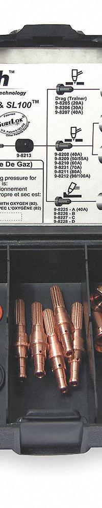 THERMAL DYNAMICS Plasma Torch Consumable Kit: SL100/SL60, 100 A (MPN 5-2556). Key specifications — For Plasma Torch Type: Handheld; Manufacturer Part Number: 5-2556; Brand: THERMAL DYNAMICS; Kit Includes: Start Cartridge/Swirl Ring.