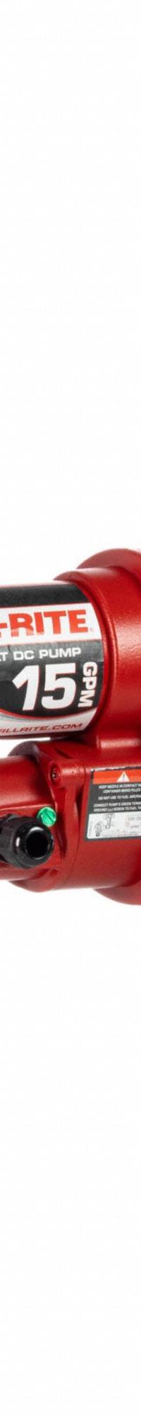 FILL-RITE Electric Drum Pump: 12 V DC, 1/4 hp HP, 15 gpm Max. Flow Rate, Pump with Hose & Nozzle (MPN FR1210HA). Key specifications — Brand: FILL-RITE; Meter: Not Included.