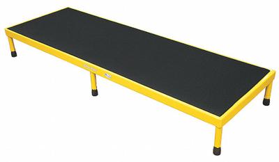 COTTERMAN Work Platform: 8 in Platform Ht - Max, 24 in Platform Wd, 60 in Platform Dp - Cushioned Adjustable-Height Single-Step Platforms