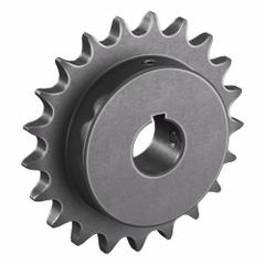 TSUBAKI Single Strand Sprocket: 50, For 5/8 in Chain Pitch, 1 in Bore Dia, 21 Teeth, Steel (MPN 50B21F-1). Key specifications — Brand: TSUBAKI.