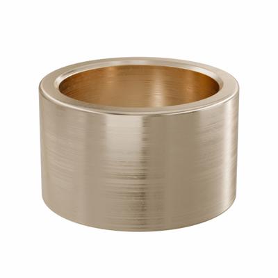OILITE Sleeve Bearing: Bronze, SAE 841, 20 mm Bore, 25 mm OD, 15 mm Lg - Lubricated General Purpose Metallic Sleeve Bearings