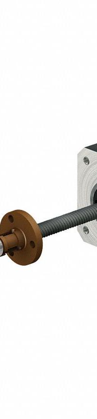 PBC LINEAR Precision Lead Screw: Lead Screw Assembly, Anti-Backlash, PTFE, Stainless Steel, 300, B (MPN LSR1201T-0300-RCF-171-NNN-N). Key specifications — Motor IP Rating: IP40; Motor Length: 39.8 mm; Nut Shape: Round; Nut Type: Anti-Backlash; Phase: 2; Rated Current: 2 A; Steps per Revolution: 200; Brand: PBC LINEAR.