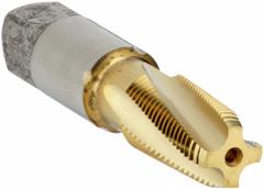 WIDIA GTD Spiral Flute Tap: 1/16"-27 NPT, 4 Flute, Taper Chamfer, TiN Coated Cobalt (MPN VTSFT8001)