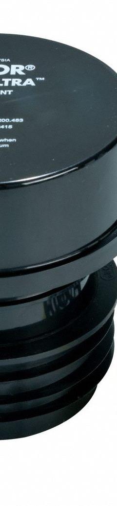 STUDOR Two-Way Vent: Two-Way Vent, 4 7/8 in Overall Dia, 5 1/4 in Overall Ht, Plastic, Unfinished (MPN 20297). Key specifications — Color: Black; Connection Type: Slip; Material: Plastic; Brand: STUDOR.