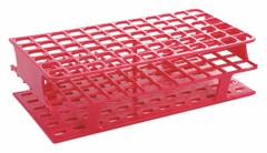 Tube Rack: 2 7/8 in Overall Wd, 10 in Overall Ht, 5 in Overall Lg, Polypropylene, Magenta, Benchtop (MPN HS27552D). Key specifications — Material: Polypropylene; Mounting Location: Benchtop; Color: Magenta; Product Type: Test Tube Rack; Total Holding Capacity: (72) Wells; Brand: HEATHROW SCIENTIFIC.