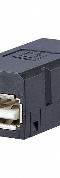 METZ CONNECT RJ45 Adapter Insert: Data Insert, USB A 2.0 Female, E-DAT Industry, Polycarbonate (MPN 1401U00812KI). Key specifications — Series: E-DAT Industry; Brand: METZ CONNECT; IP Rating: IP6X; Mounting Type: Cable; Housing Material: Polycarbonate; Insert Design: Data Insert.