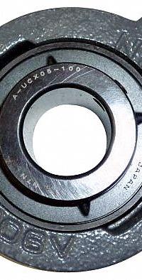 NTN 2 Bolt Flange Bearing: Radial Ball, 1 1/4 in Bore, Cast Iron, Set Screws, 5 19/32 in Lg, Rhombus (MPN ARFLU-1.1/4S). Key specifications — Bore Type: Cylindrical; Brand: NTN; Lubricant Material: NLGI #3 Equivalent; Mounting Bolt Size: 7/16 in; System of Measurement: Inch.