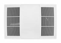 Replacement Grille: Plastic, White, 100HFL/100HL/765H110L/765H110LB/765HFL/765HL, 3EJP8/3EJP9/56EC20 (MPN FG110HBS). Key specifications — Product Type: Replacement Grille; Material: Plastic; Color: White; Compatible Grainger Part Number: 56EC20; Compatible Manufacturer Model Number: 100HFL; Brand: BROAN; Includes: Grille Cover.