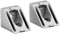 Angle Connector 45°: 45° Angle Connector, 25 Series, 32 mm x 25 mm x 25 mm, 2 Holes, Gray, 2 PK (MPN 093WS25145N6,5). Key specifications — Material: Aluminum; Brand: FATH INC.; Finish: Powder-Coated.