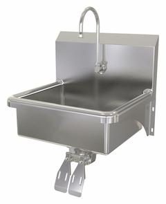 SANI-LAV Hand Sink: 1 Stations, 7 in Bowl Dp, 17 in Bowl Lg, 14 in Bowl Wd, Faucet Included, 16 ga (MPN 705). Key specifications — Includes Side Splash: Side Splash Not Included; Series: Stainless Steel Hand Wash Sink; Brand: SANI-LAV.