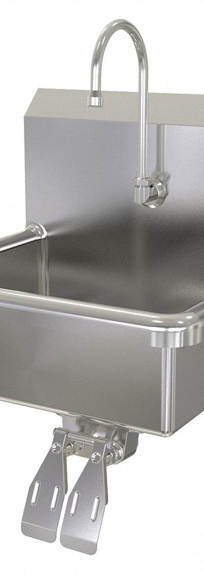 SANI-LAV Hand Sink: 1 Stations - One-Station Wall-Mounted Hand Sinks with Faucets