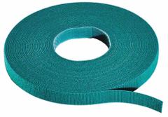 RIP-TIE Hook-and-Loop Cable Tie Roll: 75 ft Lg, 1 in Wd, 50 lb Tensile Strength, Green (MPN W-75-HRL-GN). Key specifications — Color: Green; Material: Polyethylene; Brand: RIP-TIE.