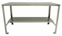 JAMCO Workbench: Fixed Ht, Stainless Steel, 72 in x 30 in, 1,500 lb Overall Load Capacity, Silver (MPN YE372). Key specifications — Brand: JAMCO.