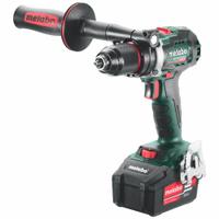 METABO Drill Kit: Premium, 1/2 in Chuck, 2,000 RPM Max., Brushless, Battery Included, (2) 5.2 Ah (MPN BS 18 LTX BL I 5.2). Key specifications — attr1169525: Brushless.