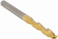 APPROVED VENDOR Square End Mill: Carbide, TiN Coated, 2 Flute, 1/4" Mill Dia, 1-1/2" LOC, 6" OAL (MPN 216-001027)